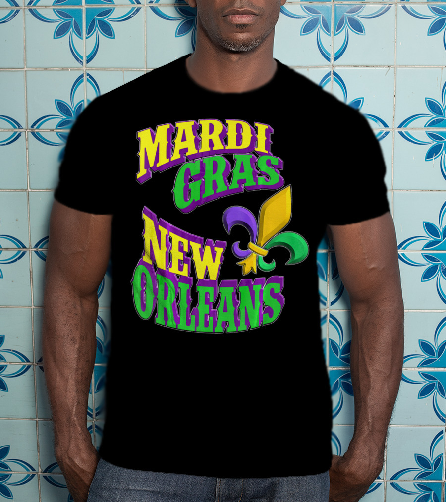 Mardi Gras New Orleans Fleur De Lis T-Shirt