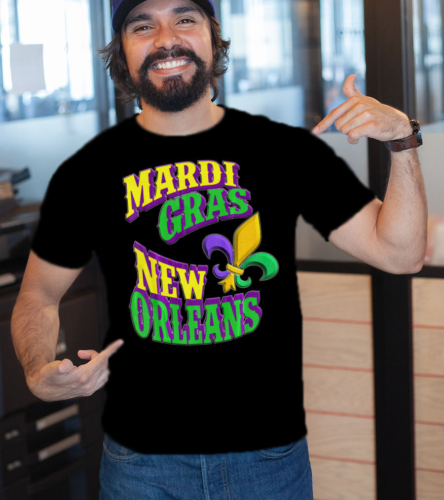 Mardi Gras New Orleans Fleur De Lis T-Shirt