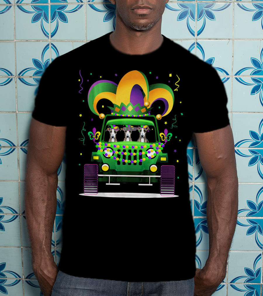 Greyhound Mardi Gras Parade Jeep Adventure T-Shirt
