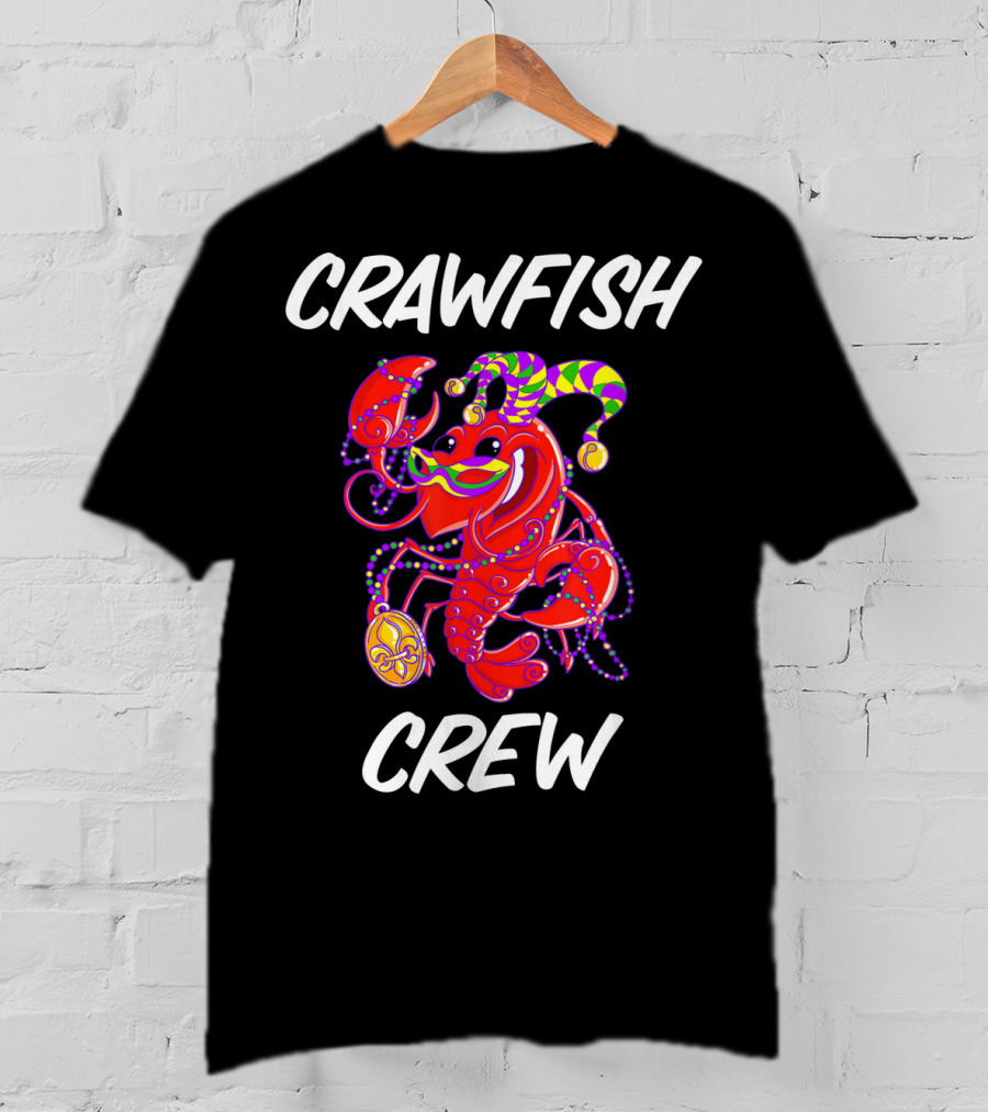 Crawfish Crew Mardi Gras Matching T-Shirt
