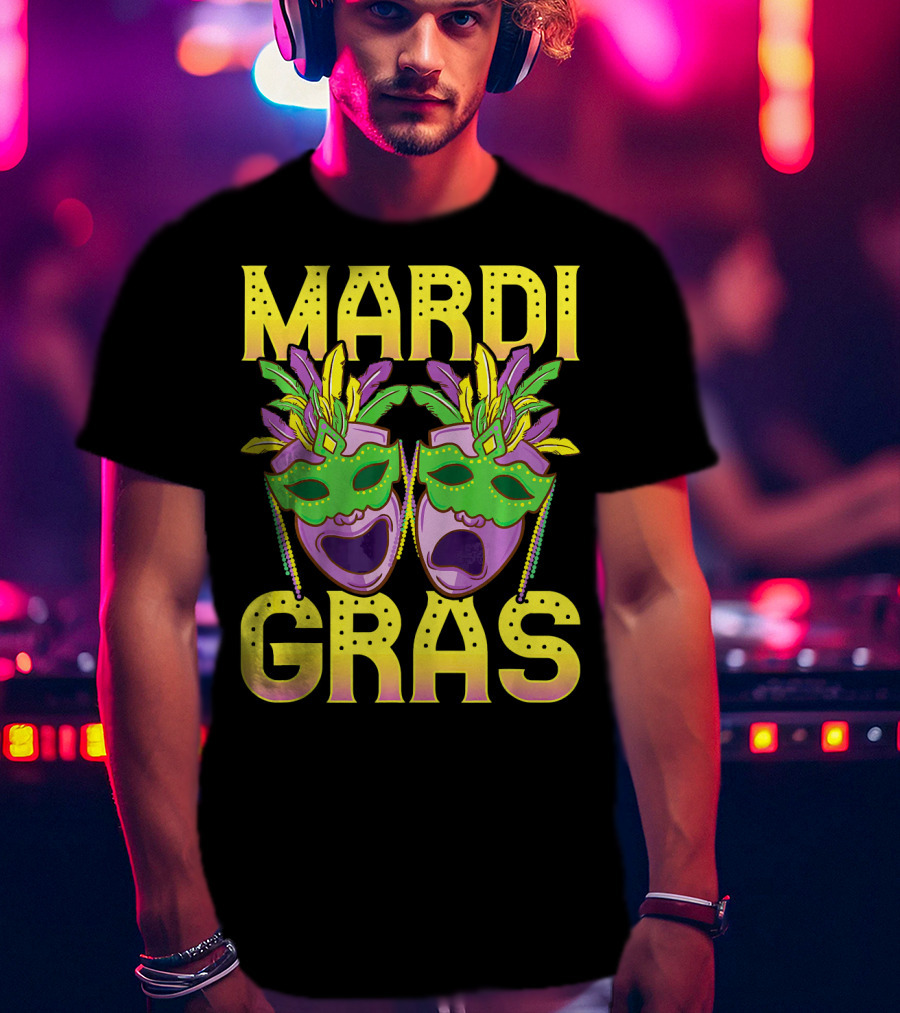 Mardi Gras Masks Party New Orleans T-Shirt