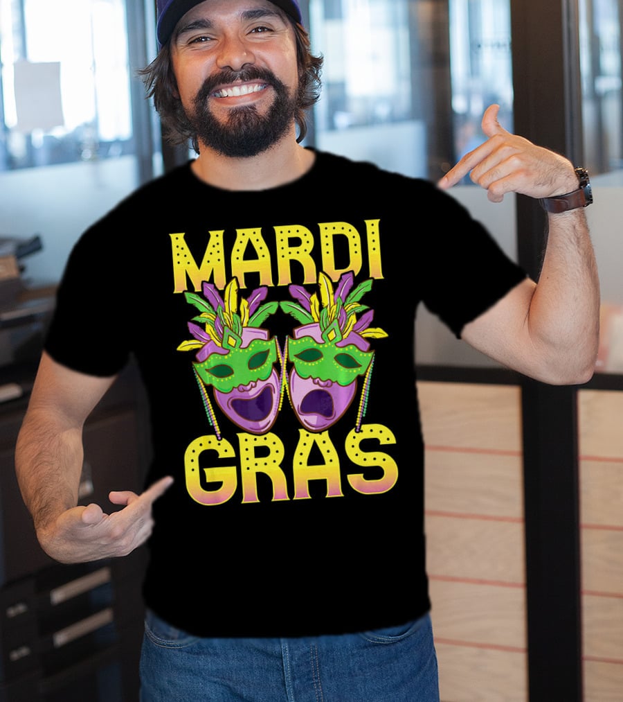 Mardi Gras Masks Party New Orleans T-Shirt