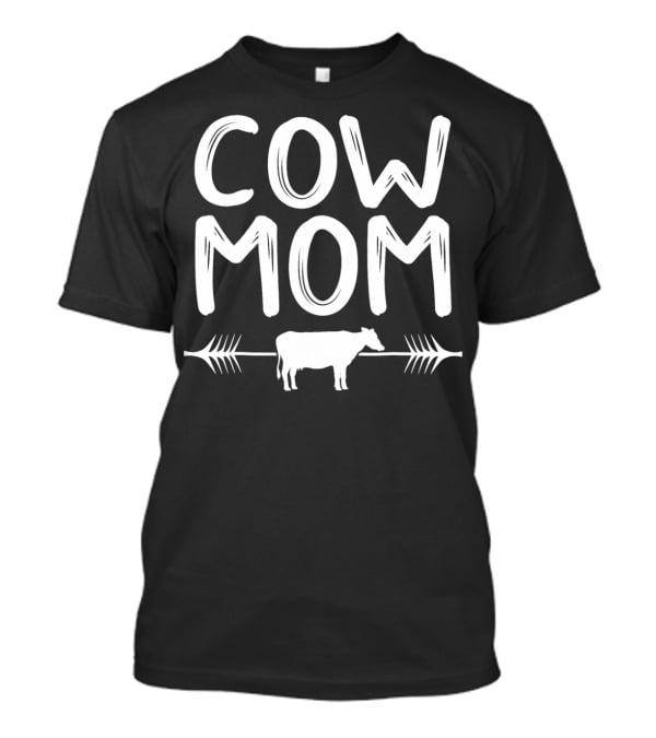 COW MOM Farmer Rancher Bovine Cattle Love Arrow T-Shirt