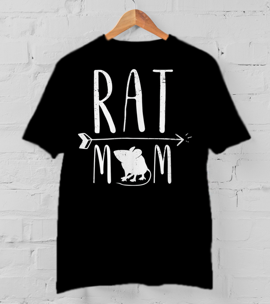RAT MOM Funny Pet Rat With Arrow And Mouse T-Shirt