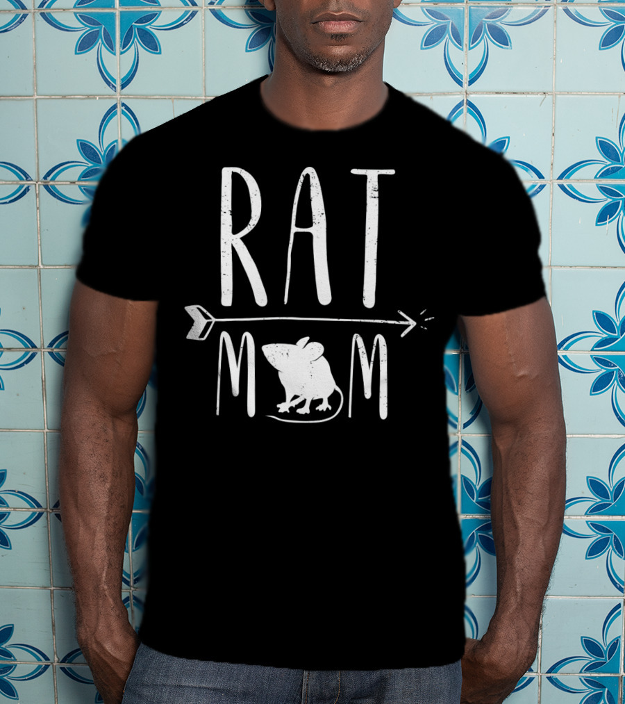 RAT MOM Funny Pet Rat With Arrow And Mouse T-Shirt