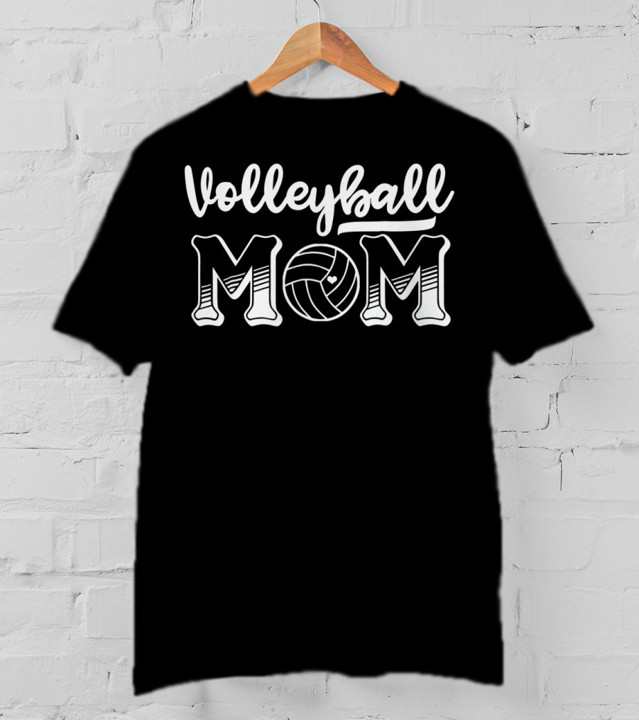 Volleyball Mom Volleyball Heart T-Shirt