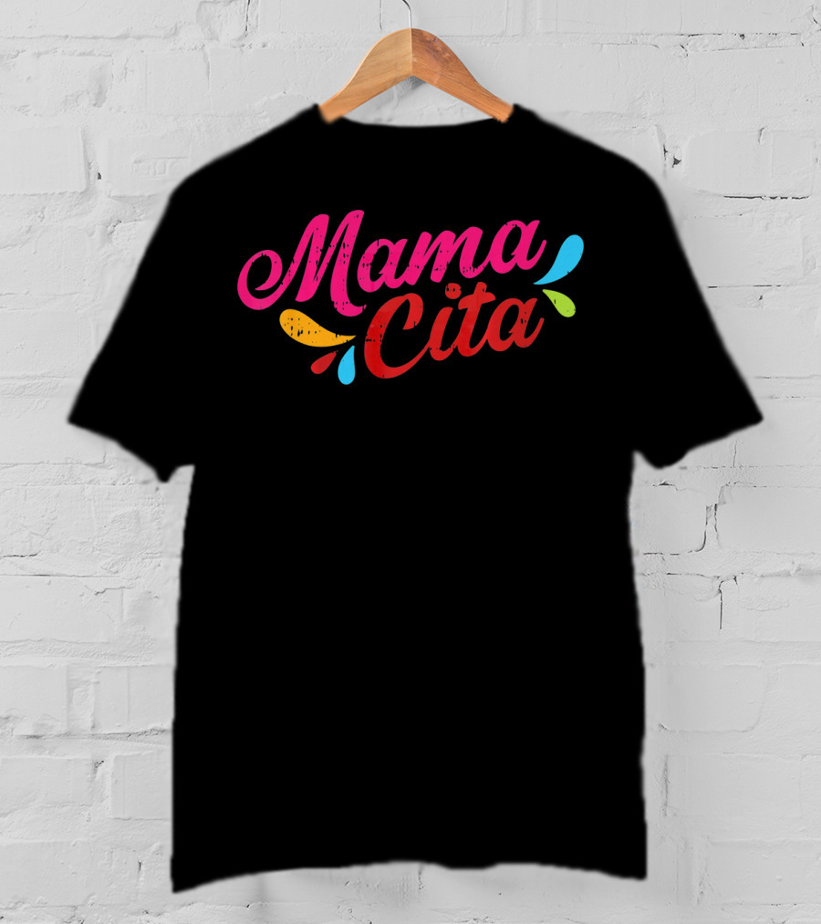 Mamacita Colorful Lettering For Cinco De Mayo T-Shirt