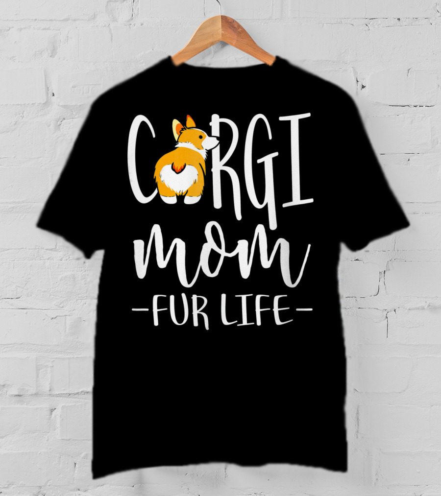 Corgi Mom Fur Life Iconic Corgi T-Shirt