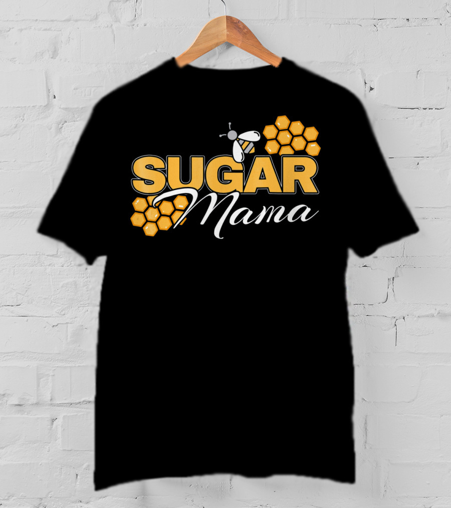 Sugar Mama Bee Hive Honeycomb T-Shirt