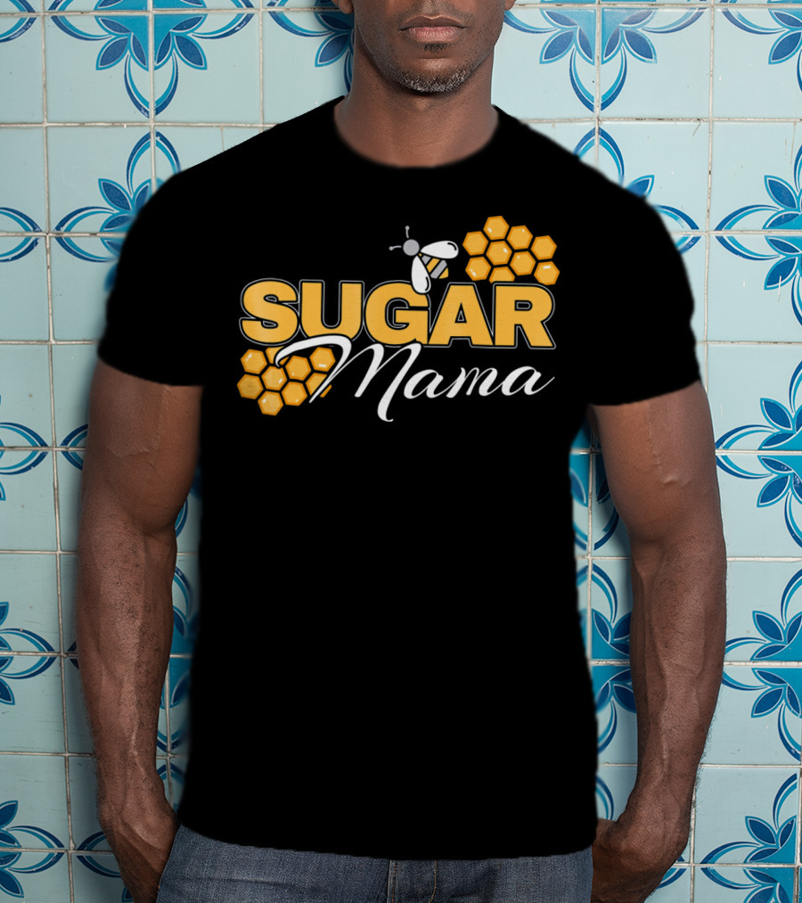 Sugar Mama Bee Hive Honeycomb T-Shirt
