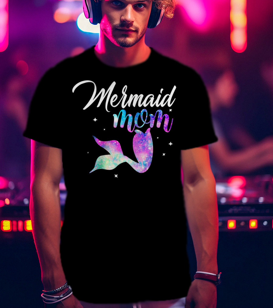 Mermaid Mom Mother Mermom Birthday T-Shirt