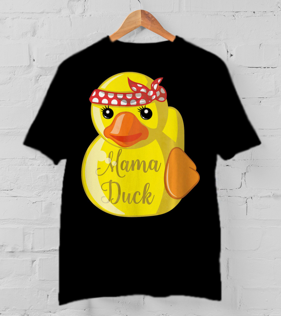 Mama Duck Bandana Polka Dot Style Quack Squad T-Shirt