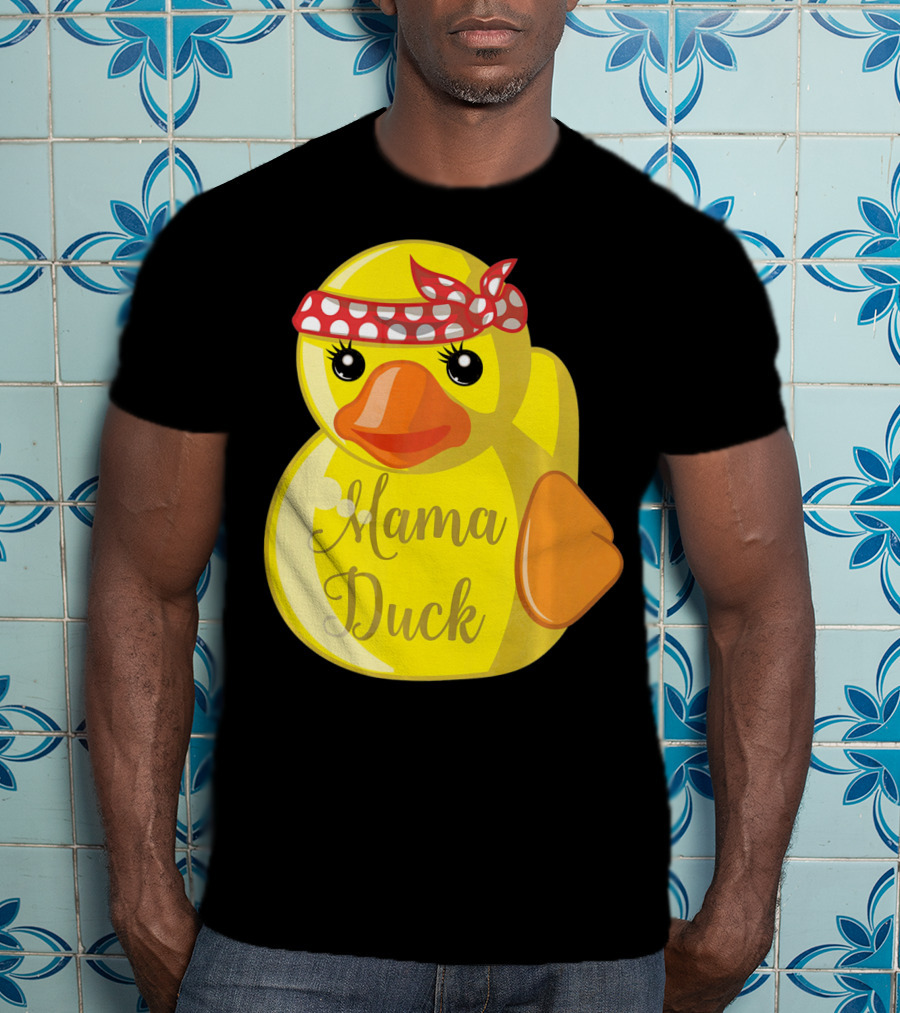Mama Duck Bandana Polka Dot Style Quack Squad T-Shirt