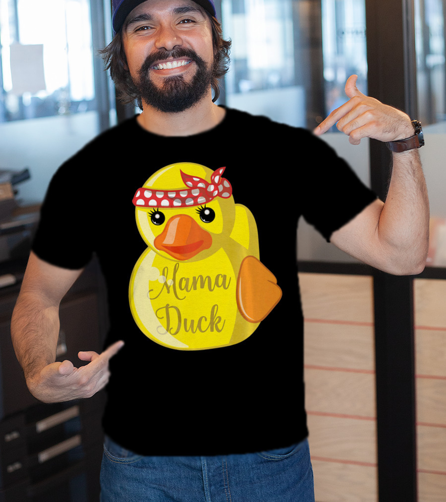 Mama Duck Bandana Polka Dot Style Quack Squad T-Shirt
