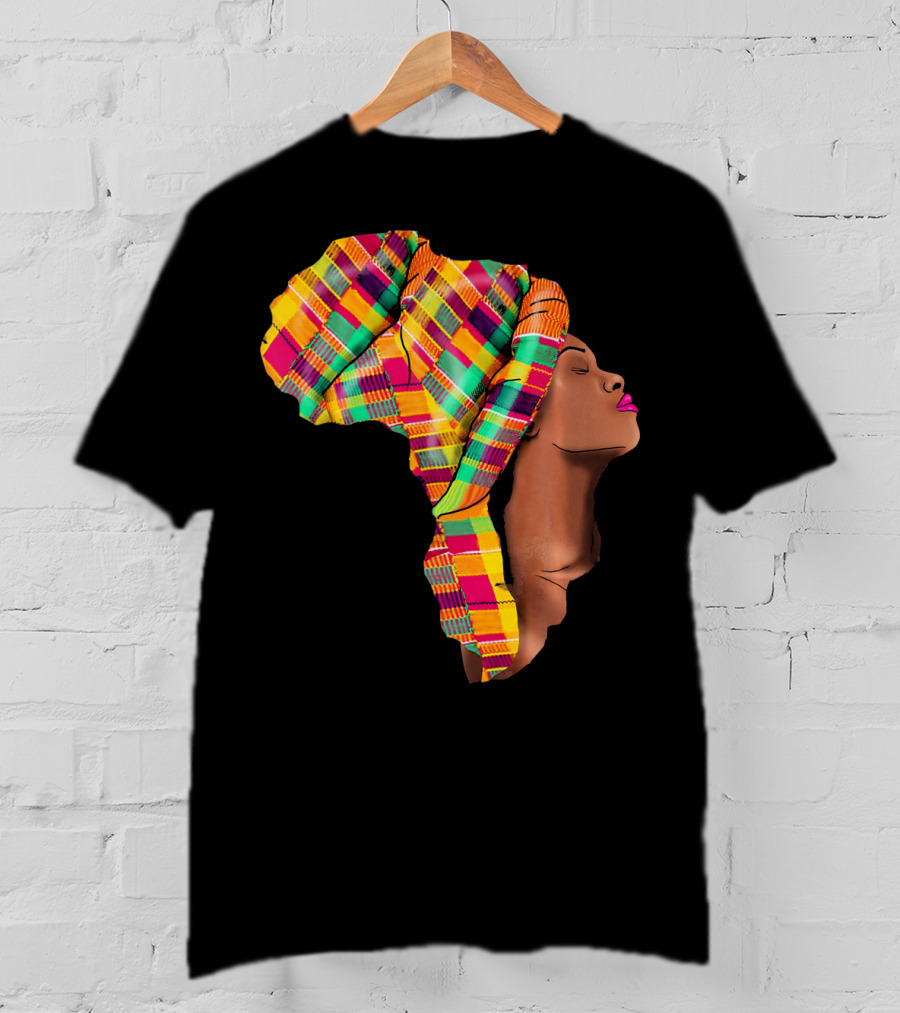 Oheneba Kente Headwrap African Mom Mother's Pride T-Shirt