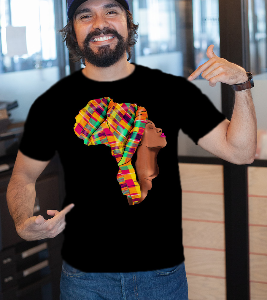 Oheneba Kente Headwrap African Mom Mother's Pride T-Shirt