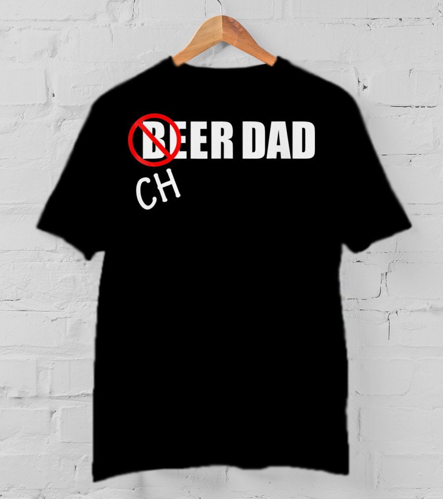 CH Beer Dad Cheer Dad Funny Cheerleader Family T-Shirt