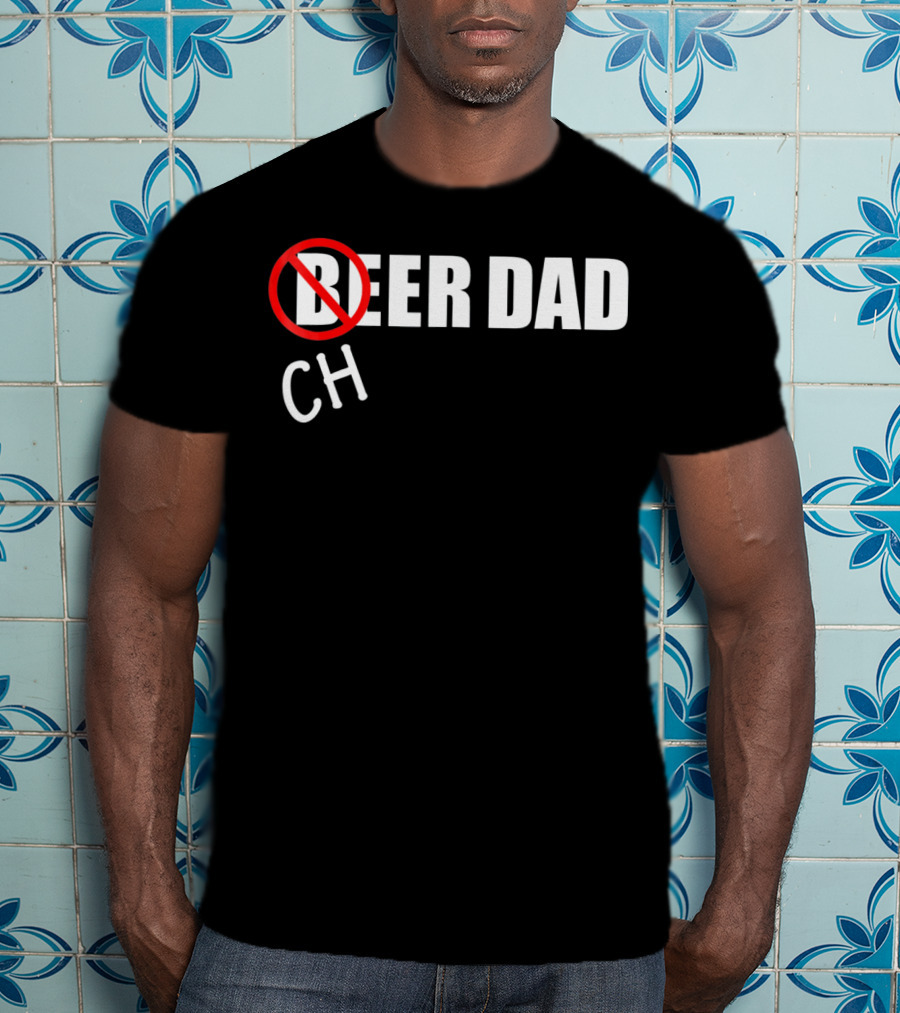 CH Beer Dad Cheer Dad Funny Cheerleader Family T-Shirt