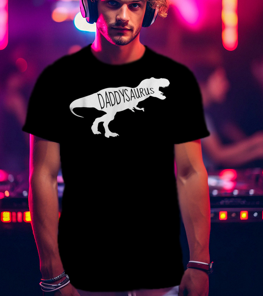 Daddysaurus Mens Baby Announcement T-Shirt