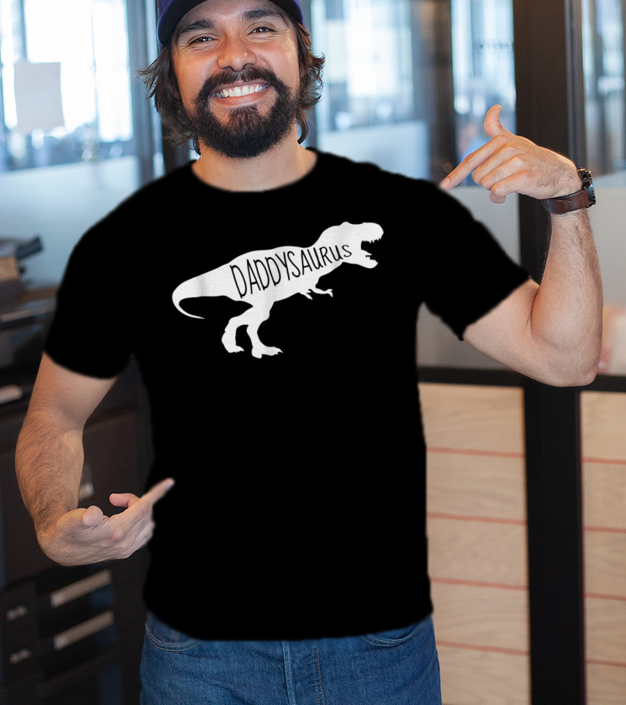 Daddysaurus Mens Baby Announcement T-Shirt