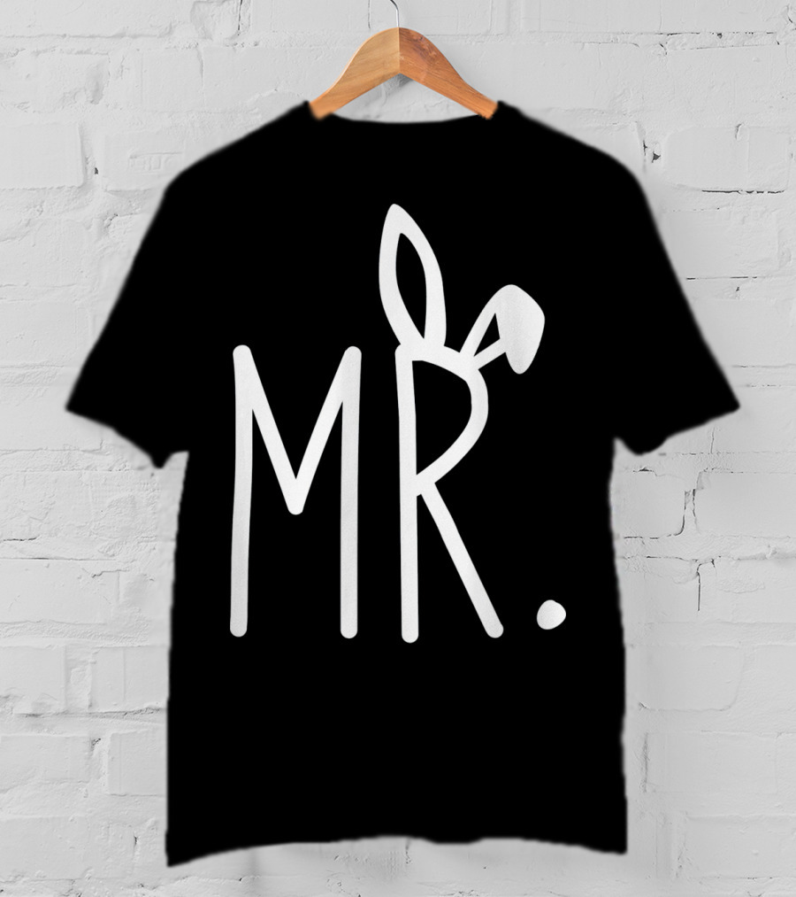MR. Bunny Ears Mens Easter T-Shirt