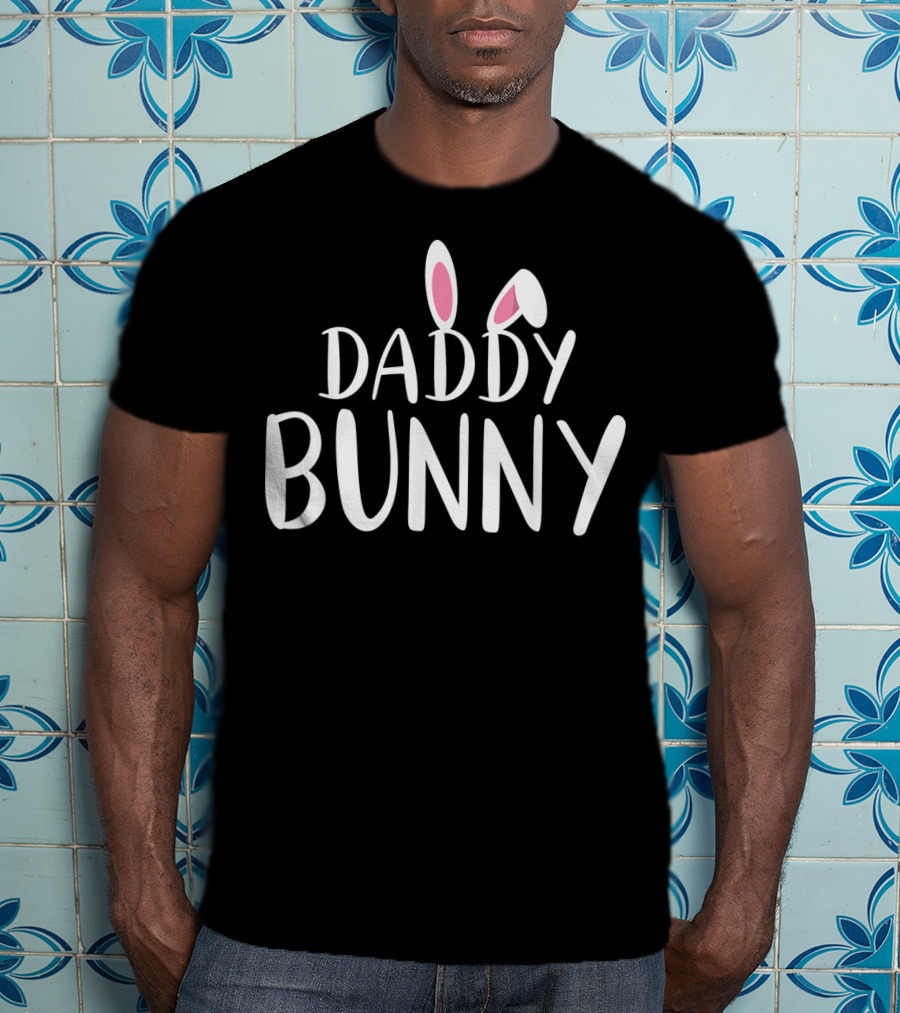 Daddy Bunny Easter Pregnant Mens T-Shirt