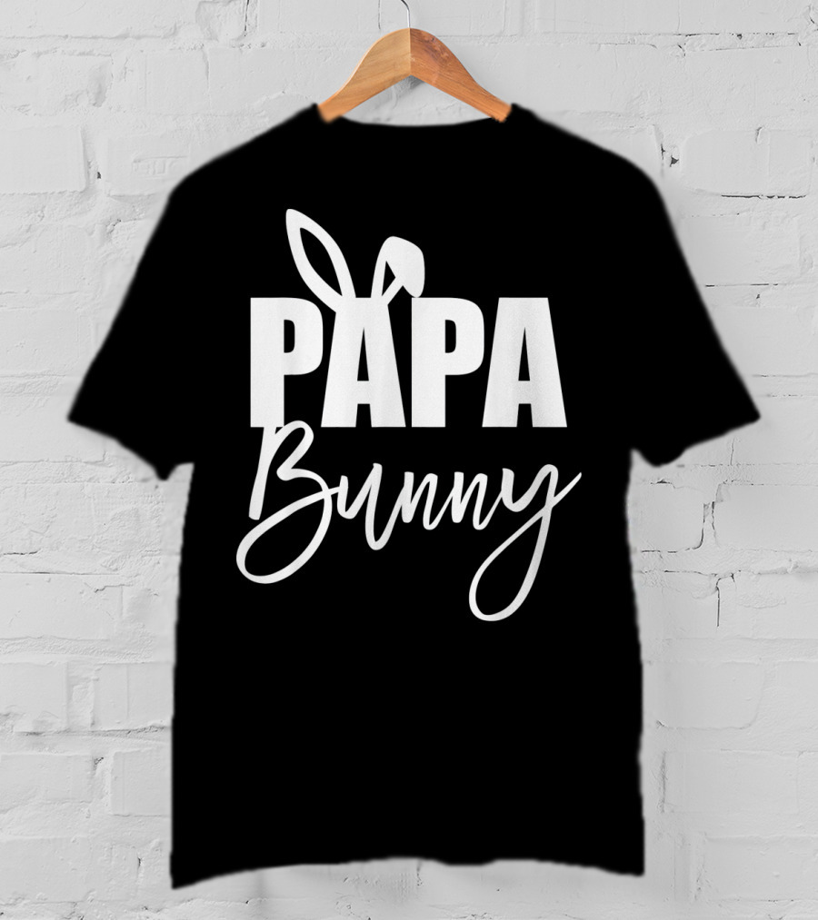 Papa Bunny Mens Funny Easter Basket Stuf T-Shirt