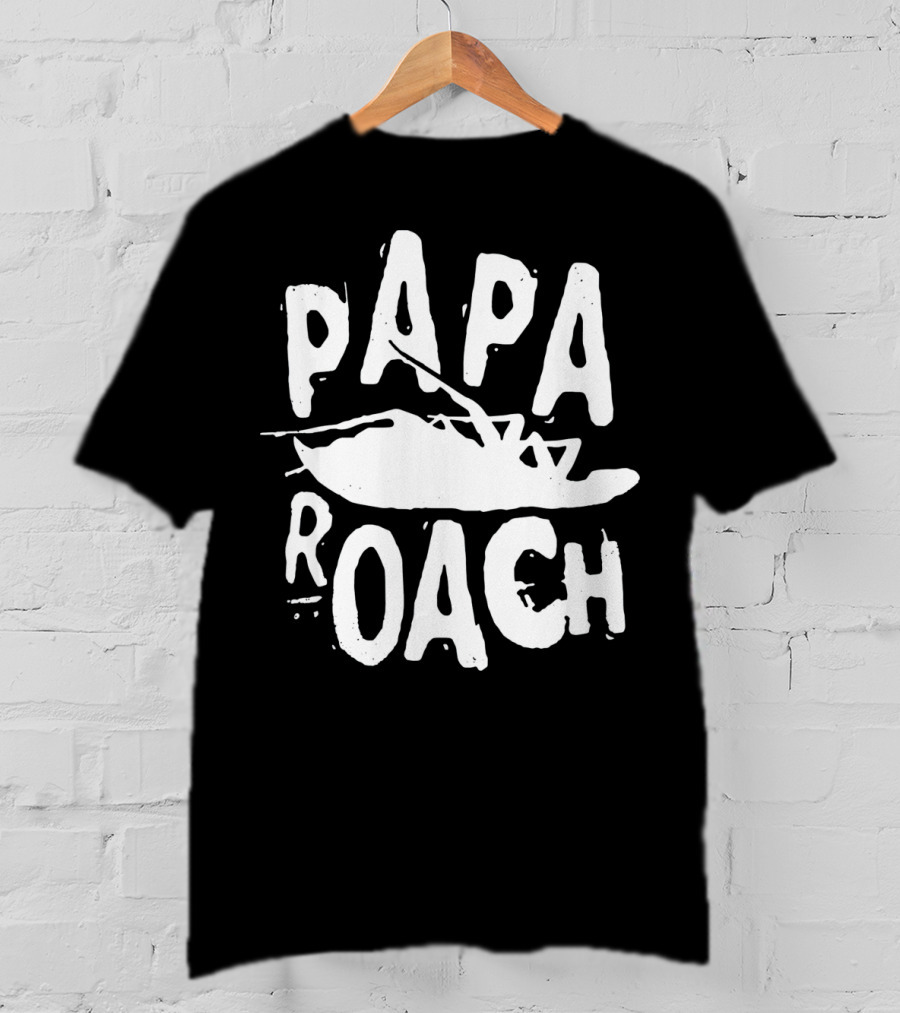 Papa Roach Classic Infest Logo White T-Shirt