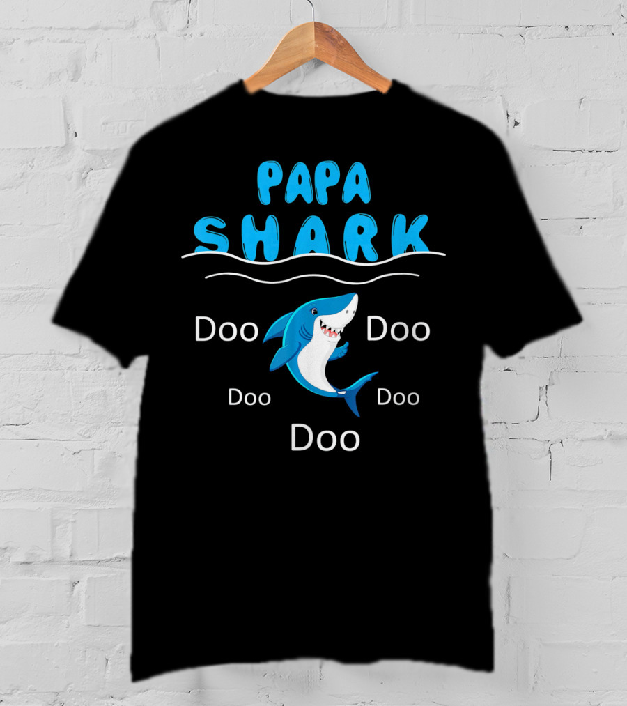 Papa Shark Doo Doo Doo Father's Birthday T-Shirt