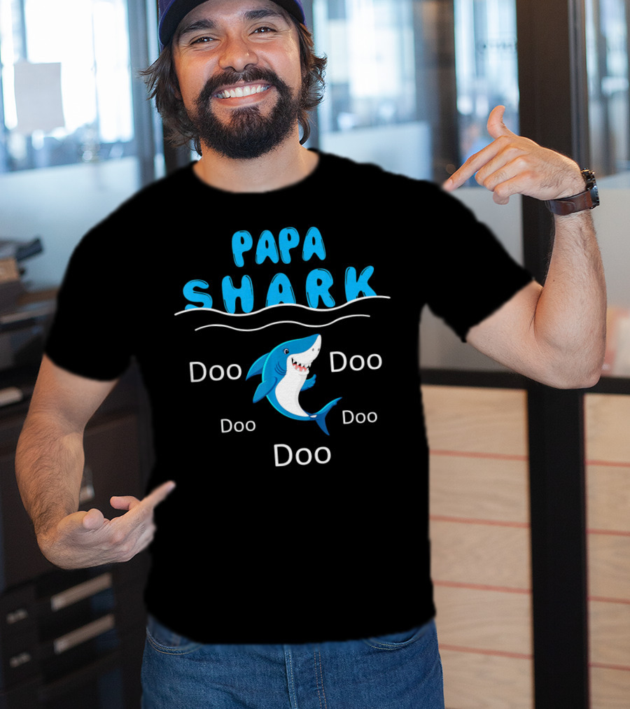 Papa Shark Doo Doo Doo Father's Birthday T-Shirt