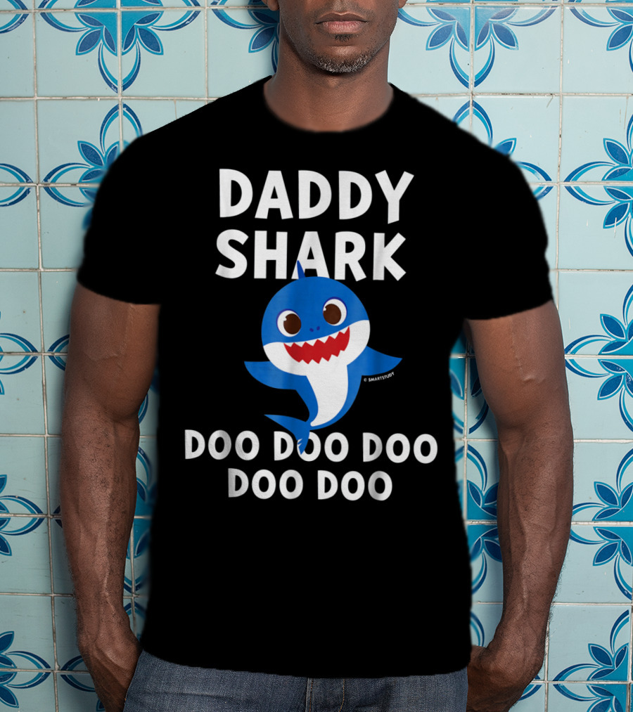 Daddy Shark Doo Doo Doo Doo Mens Pinkfong T-Shirt