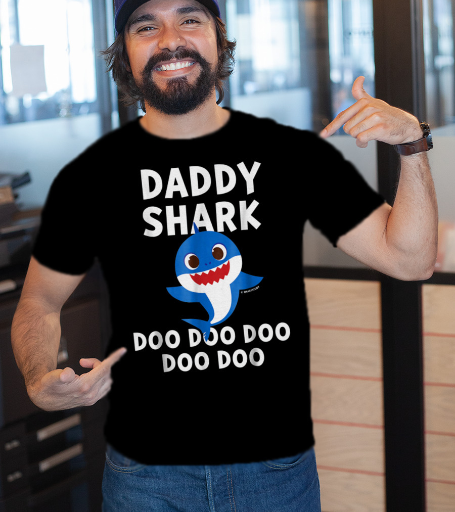 Daddy Shark Doo Doo Doo Doo Mens Pinkfong T-Shirt