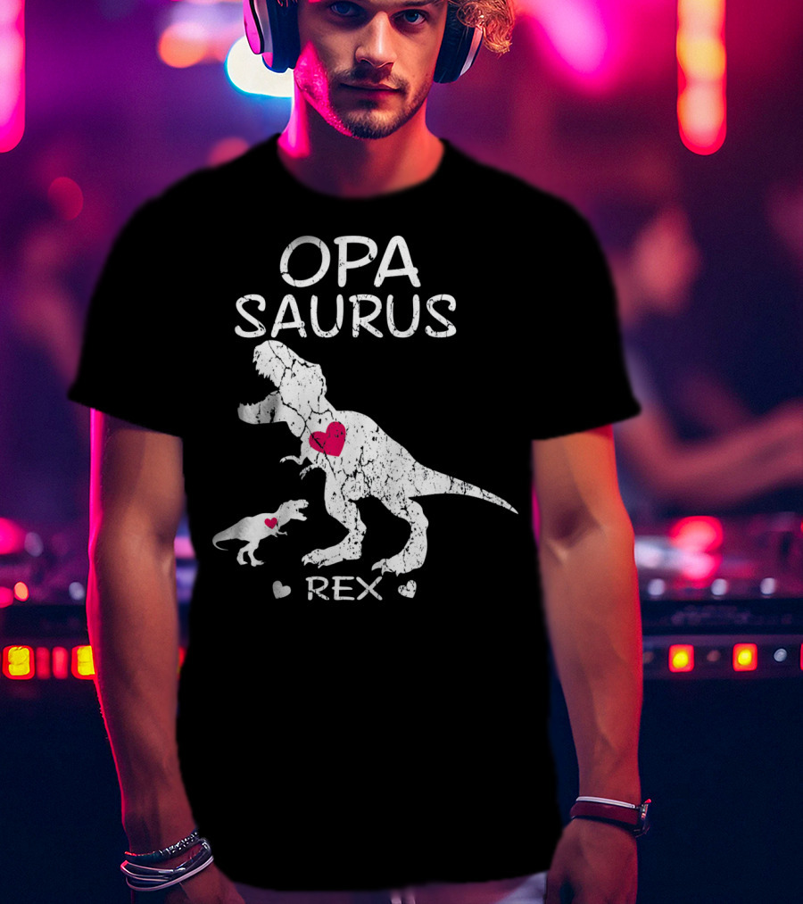 OPA SAURUS REX Dinosaur Hearts T-Shirt
