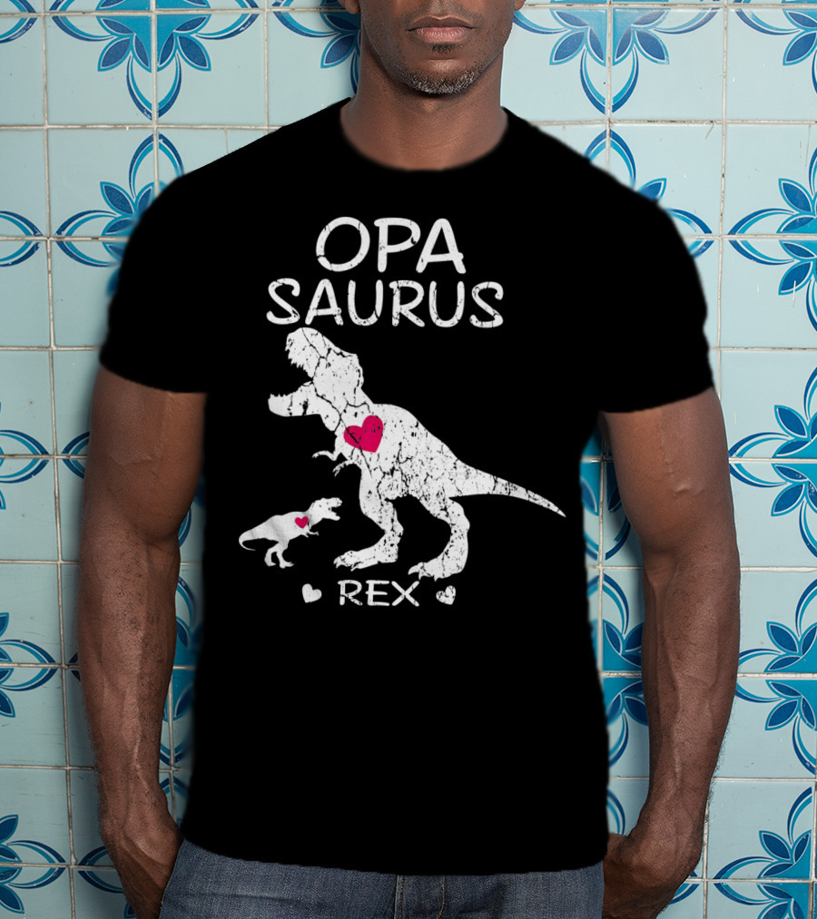 OPA SAURUS REX Dinosaur Hearts T-Shirt