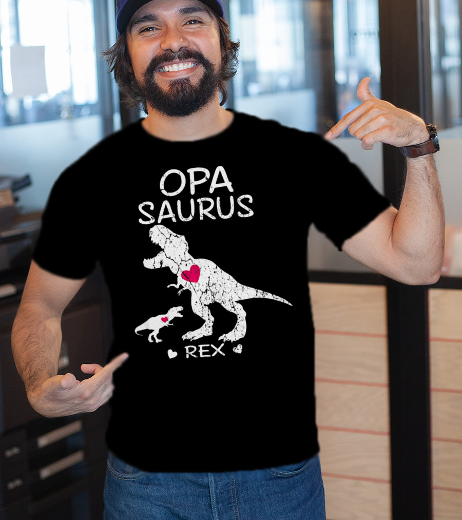 OPA SAURUS REX Dinosaur Hearts T-Shirt