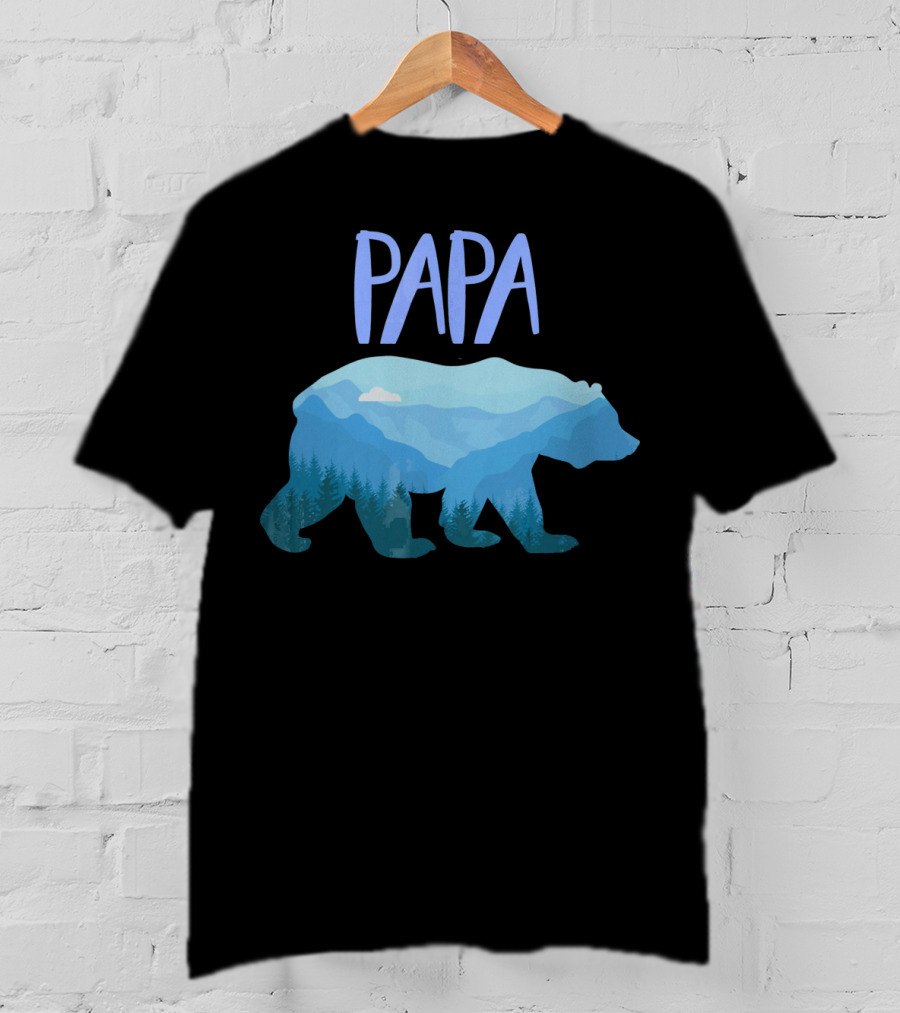 Papa Mountain Bear Mens Papa Bear T-Shirt