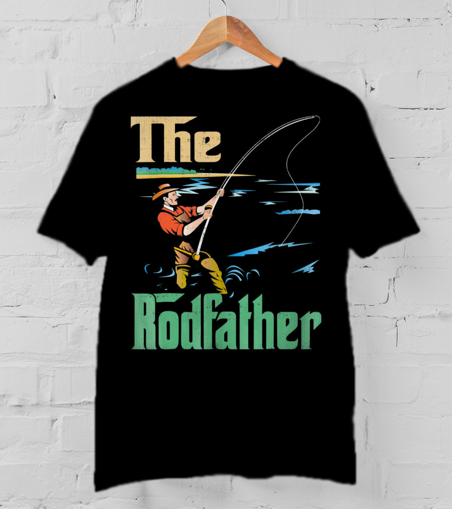 The Rodfather Fishing Fisherman T-Shirt
