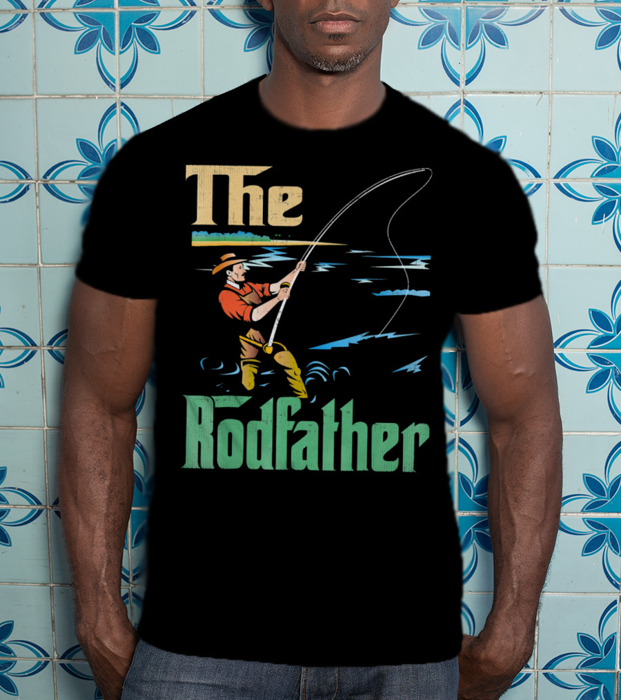The Rodfather Fishing Fisherman T-Shirt
