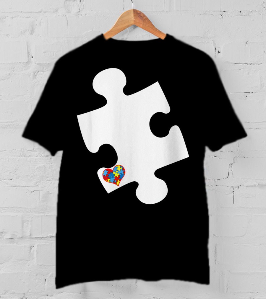 Awesome Love Autism Awareness Puzzle Heart Piece T-Shirt