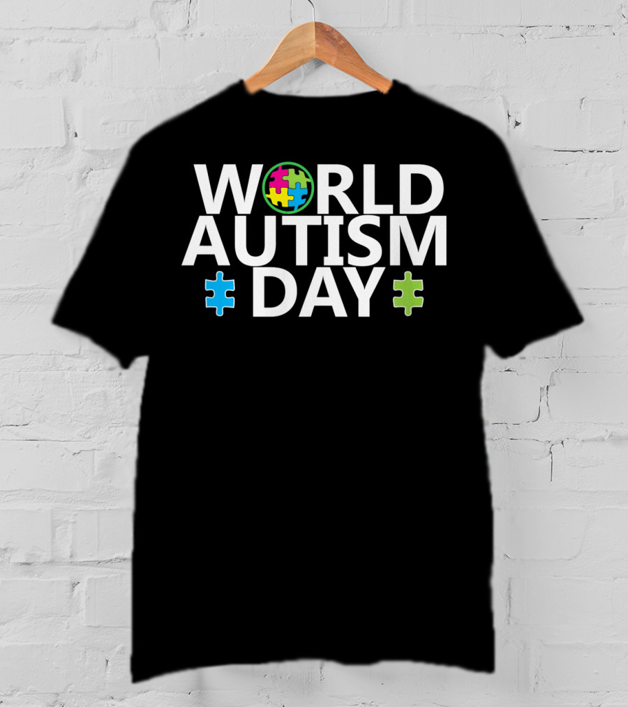 World Autism Day April 2nd Puzzle Symbol Awareness T-Shirt