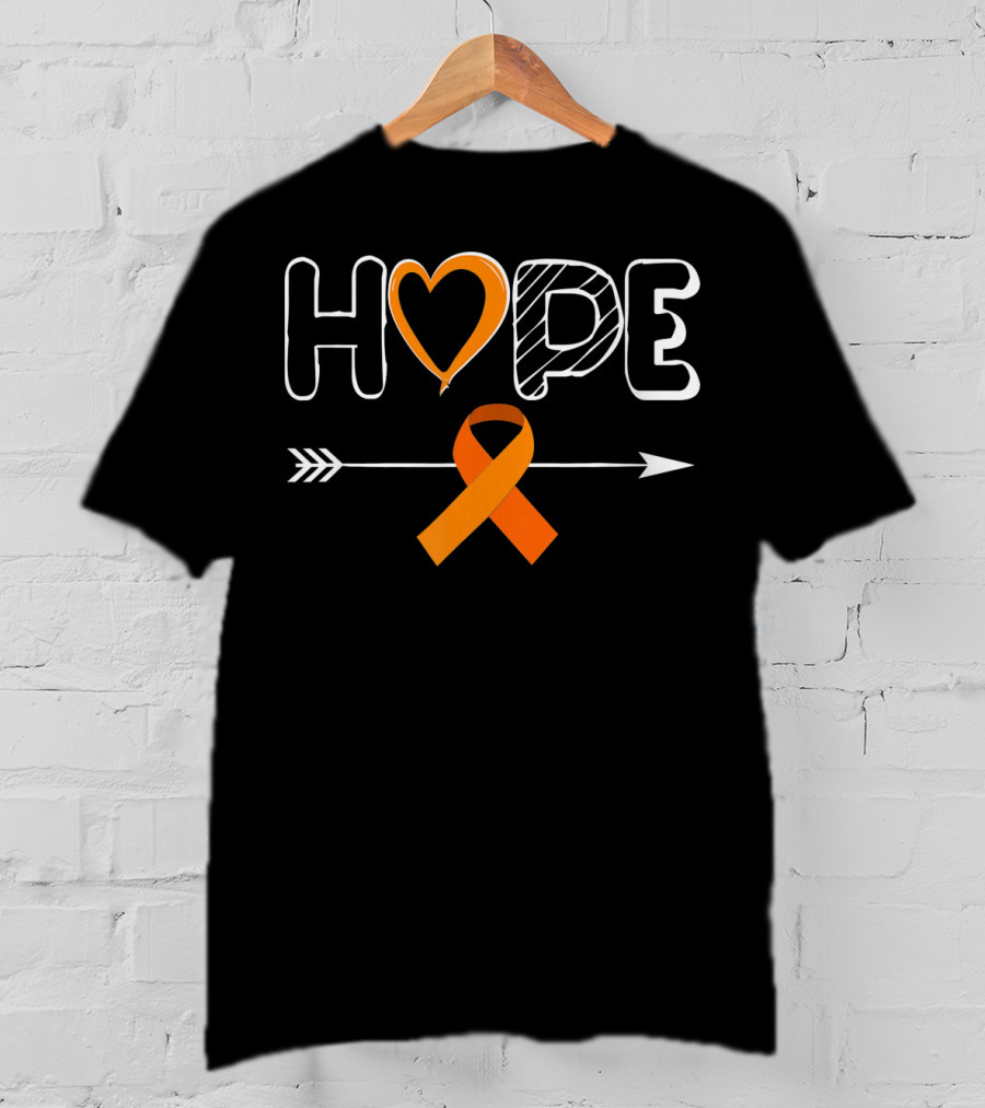 HOPE Orange Ribbon Awareness For Multiple Sclerosis T-Shirt
