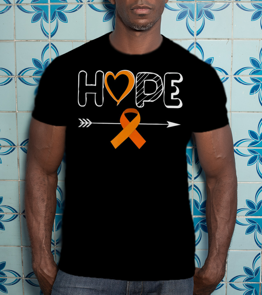 HOPE Orange Ribbon Awareness For Multiple Sclerosis T-Shirt