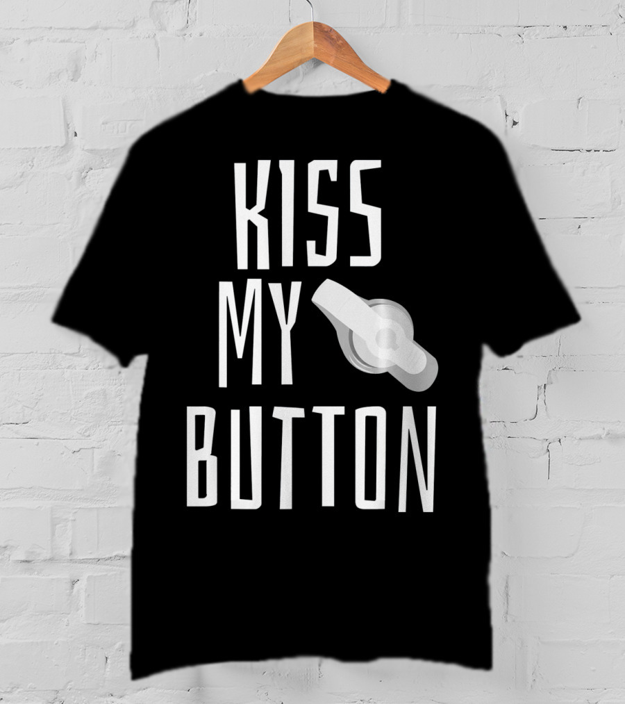 Kiss My Button Feeding Tube Awareness Tu T-Shirt