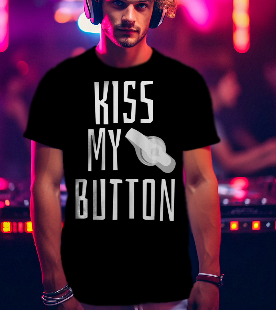 Kiss My Button Feeding Tube Awareness Tu T-Shirt