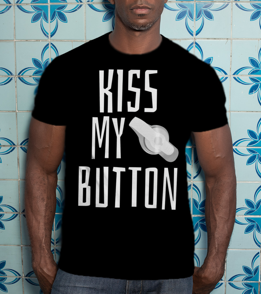 Kiss My Button Feeding Tube Awareness Tu T-Shirt