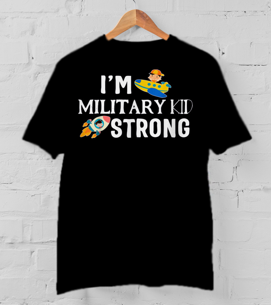 I'm Military Kid Strong Month Of Military Chil T-Shirt