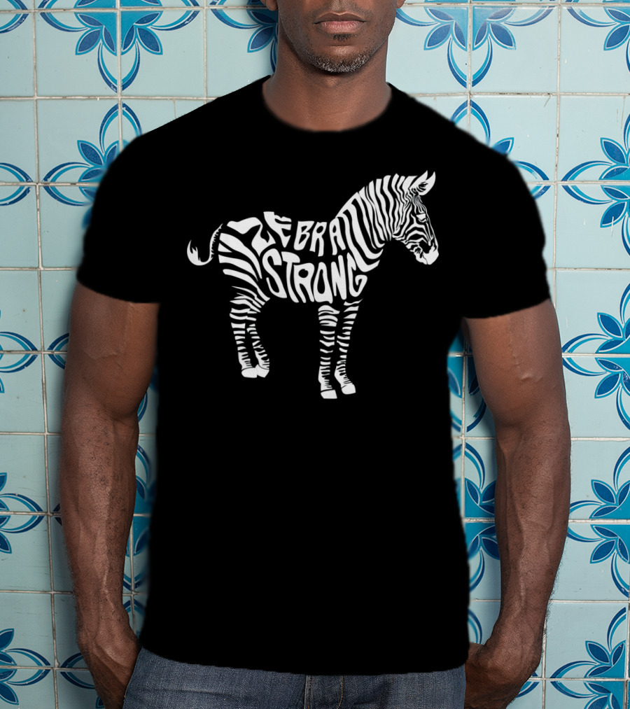 Cute Zebra Strong Ehlers Danlos Syndrome Awareness T-Shirt