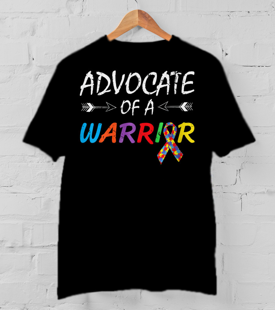 Advocate Of A Warrior Autism Awareness Puzzle T-Shirt