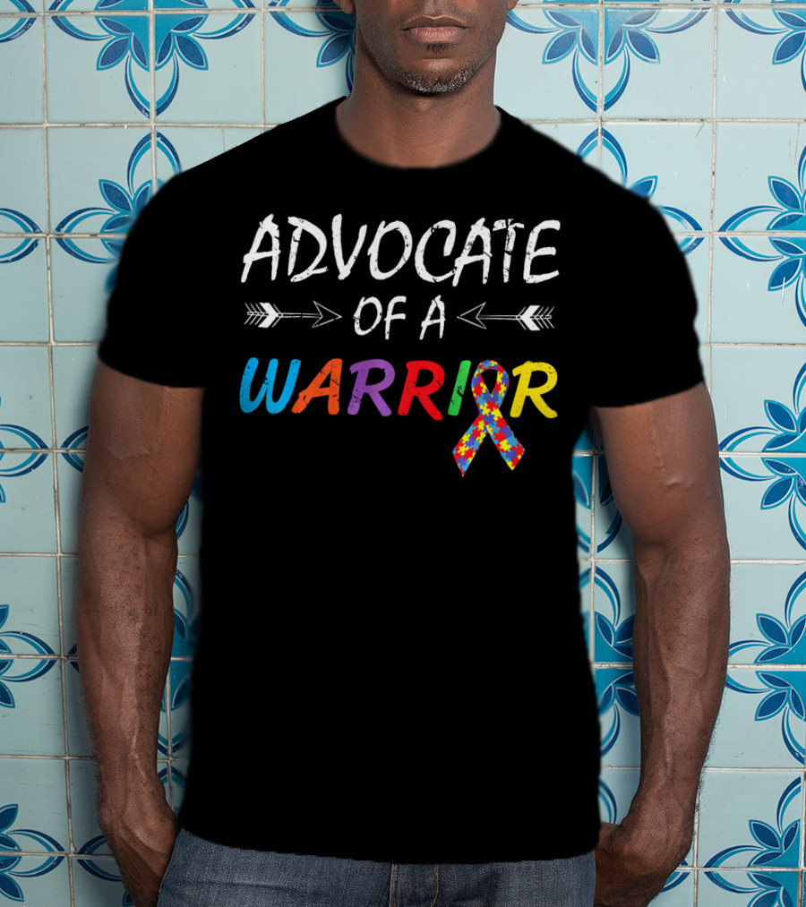 Advocate Of A Warrior Autism Awareness Puzzle T-Shirt