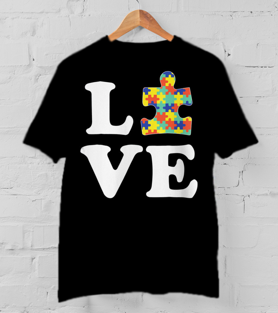 Love Autism Awareness Puzzle T-Shirt
